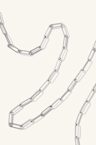 Womens Sterling Silver / Gold Vermeil Chunky PaperClip Chain - - 18 inches - NastyGal UK (+IE) - Modalova