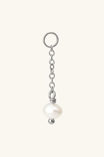 Womens Sterling Silver/ Gold Vermeil Short Drop Freshwater Pearl Add-On Charm - - 2cm - L'ERA - Modalova