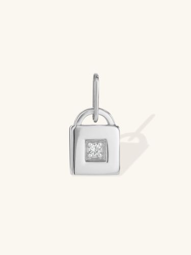 Womens Mini Lock Diamond Pendant - - One Size - L'ERA - Modalova