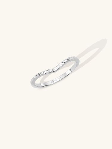 Womens Shimmer Wishbone Midi Ring - - 4 - L'ERA - Modalova