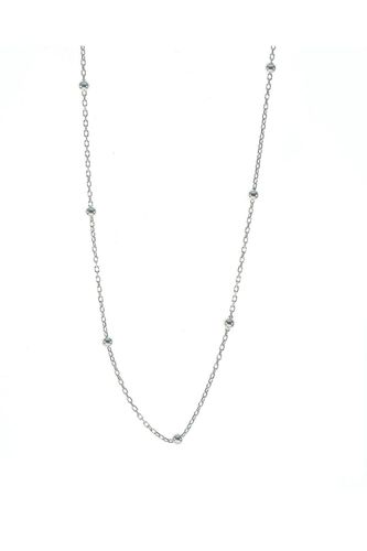 Womens Bead Chain Sterling Silver Satellite Necklace - - One Size - Spero London - Modalova