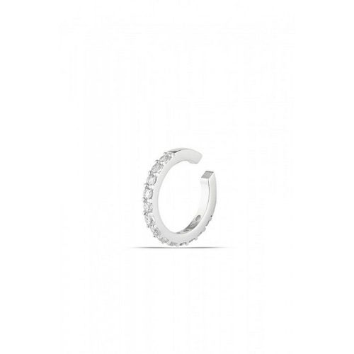 Womens Cubic Zirconia Sterling Silver Ear Cuff No Piercing - - One Size - NastyGal UK (+IE) - Modalova