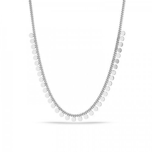 Womens Disk Charm Coin Chain Necklace in Sterling Silver - - One Size - Spero London - Modalova