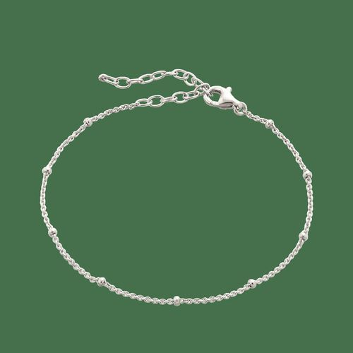 Womens Fine Beaded Chain Bracelet Satellite in Sterling Silver - - One Size - NastyGal UK (+IE) - Modalova
