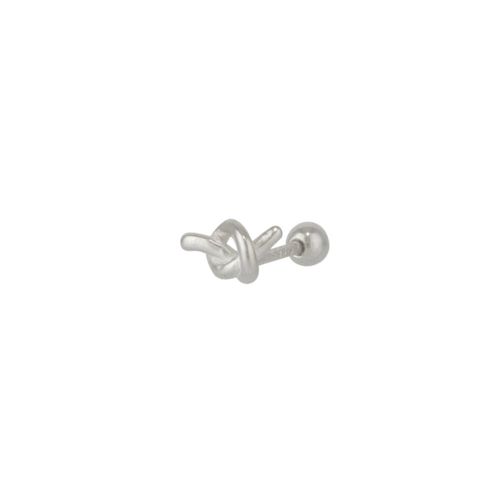 Womens Knot Sterling Silver Piercing Earring - - One Size - Spero London - Modalova