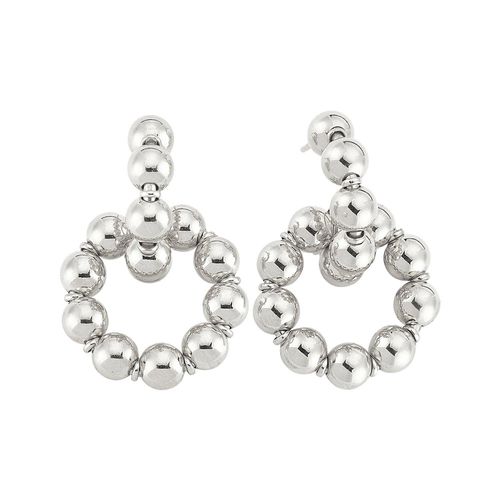 Womens Large Lapped Bead Sterling Silver Earring - - One Size - Spero London - Modalova
