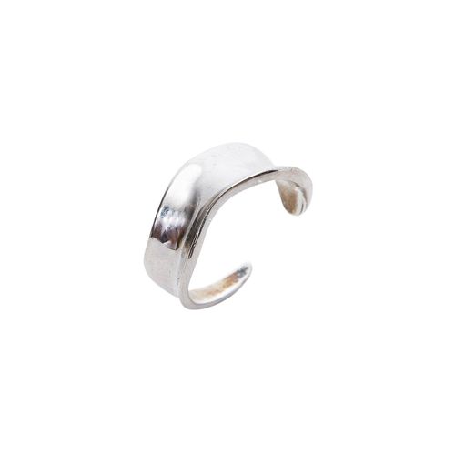 Womens Large Contour Stack Sterling Silver Ring - - One Size - NastyGal UK (+IE) - Modalova