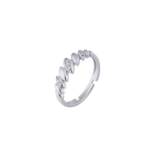 Womens Lined Stones Marquise Sterling Silver Ring - - One Size - Spero London - Modalova