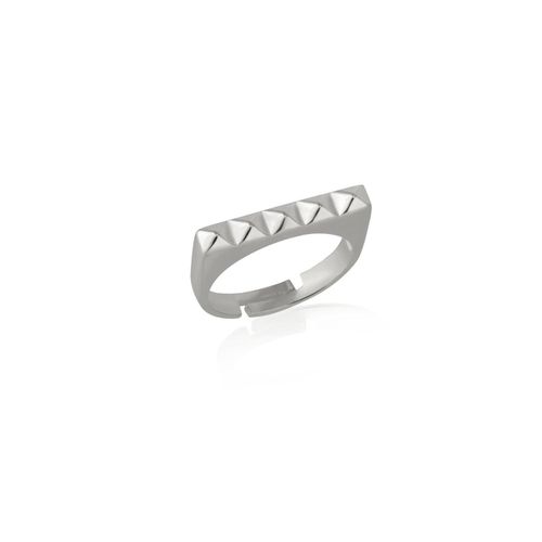 Womens Pyramid Adjustable Sterling Silver Ring - - One Size - Spero London - Modalova