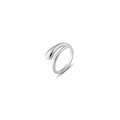 Womens Signature Sterling Silver Stacking Snake Ring - - One Size - NastyGal UK (+IE) - Modalova