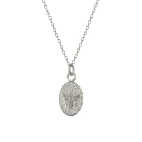 Womens Sterling Silver Bee Chain Pendant Necklace - - One Size - NastyGal UK (+IE) - Modalova