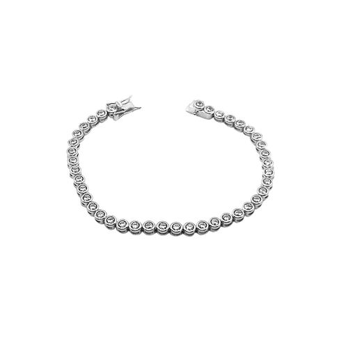 Womens Sterling Silver Circle Tennis Bracelet - - One Size - Spero London - Modalova