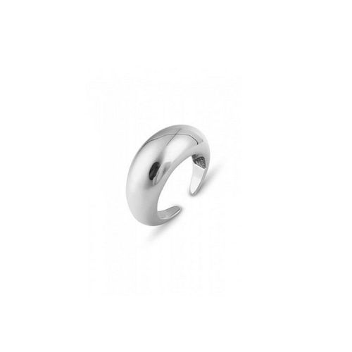Womens Sterling Silver Dome Crescent Ring - - One Size - NastyGal UK (+IE) - Modalova
