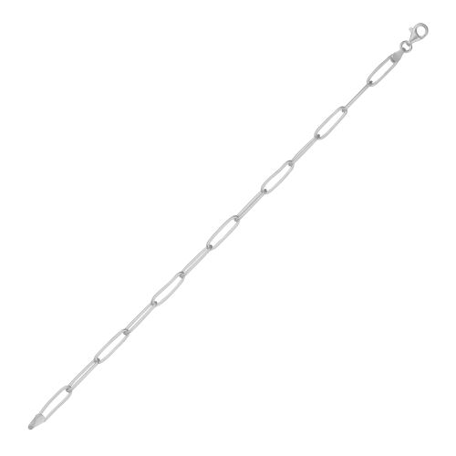 Womens Sterling Silver Rectangular Large Chain Bracelet - - One Size - NastyGal UK (+IE) - Modalova