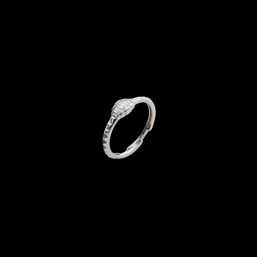 Womens Three Stone Sterling Silver Ring - - One Size - NastyGal UK (+IE) - Modalova