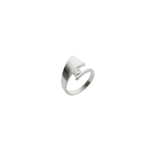 Womens Triangle Wrapping Sterling Silver Solitaire Ring - - One Size - Spero London - Modalova