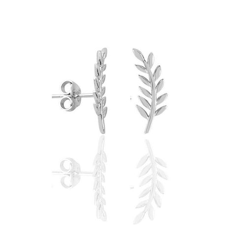 Womens Wheat Earrings Ear Of Wheat Sterling Silver Stud Earring - - One Size - NastyGal UK (+IE) - Modalova