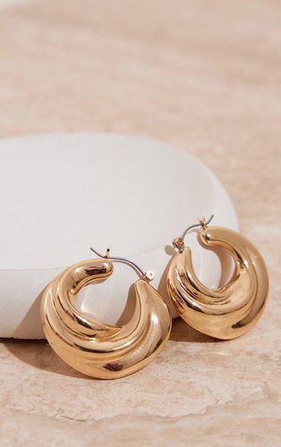 Womens Gold Chunky Swirl Hoop Earrings - - One Size - NastyGal UK (+IE) - Modalova
