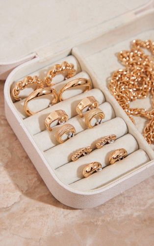 Womens Gold Assorted Textured Small Multipack Hoop Earrings - - One Size - NastyGal UK (+IE) - Modalova