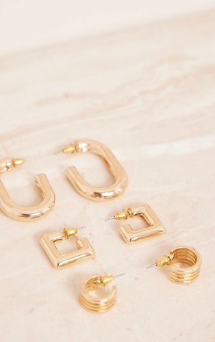 Womens Gold Chunky Hoop Multipack Earrings - - One Size - NastyGal UK (+IE) - Modalova