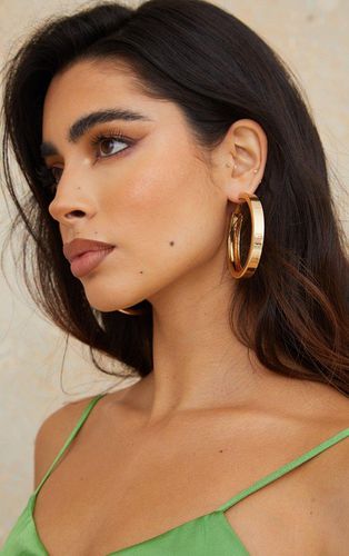 Womens Gold Thick Chunky Statement Hoop Earrings - - One Size - NastyGal UK (+IE) - Modalova