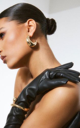 Womens Gold Chunky Rounded Earrings - - One Size - NastyGal UK (+IE) - Modalova