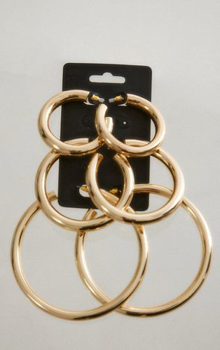 Womens Gold Large Hoop 3 Pack Earrings - - One Size - NastyGal UK (+IE) - Modalova