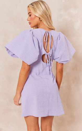 Womens Lilac Underwired Corset Puff Sleeve Shift Dress - - 6 - NastyGal UK (+IE) - Modalova