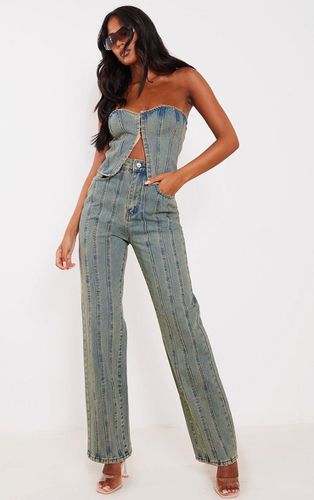 Womens Tall Indigo Vintage Wash Paneled Seam Detail Jeans - - 16 - NastyGal UK (+IE) - Modalova