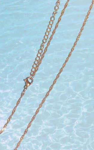 Womens Gold Water Resistant Twisted Belly Chain - - M/L - NastyGal UK (+IE) - Modalova