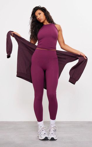 Womens Plum Sculpt High Waist Gym Legging - - 8 - NastyGal UK (+IE) - Modalova