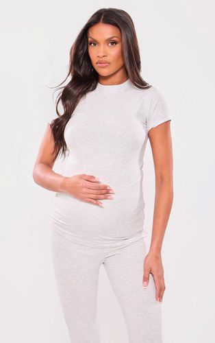 Womens Maternity Oatmeal Marl Short Sleeve T-shirt - - 6 - NastyGal UK (+IE) - Modalova