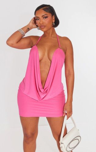 Womens Shape Bright Slinky Ring Detail Cowl Neck Bodycon Dress - 6 - NastyGal UK (+IE) - Modalova