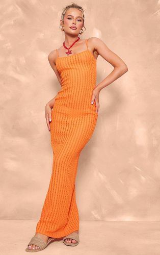 Womens Textured Strappy Maxi Dress - 6 - NastyGal UK (+IE) - Modalova