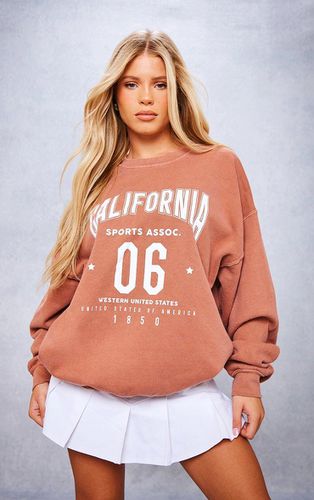 Womens Light Washed California Oversized Sweatshirt - XS - NastyGal UK (+IE) - Modalova