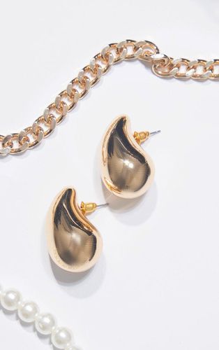 Womens Gold Tear Drop Mini Statement Earrings - - One Size - NastyGal UK (+IE) - Modalova