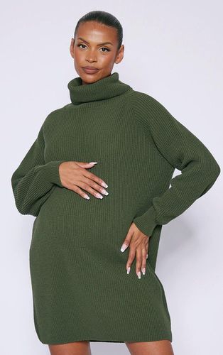 Womens Maternity Olive Khaki High Neck Oversized Jumper Dress - - 6 - NastyGal UK (+IE) - Modalova