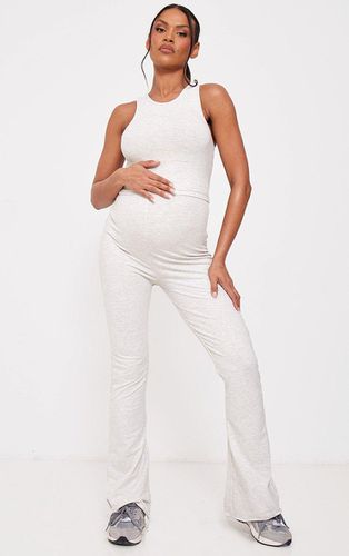 Womens Maternity Oatmeal Marl Hem Flared Trousers - - 6 - NastyGal UK (+IE) - Modalova