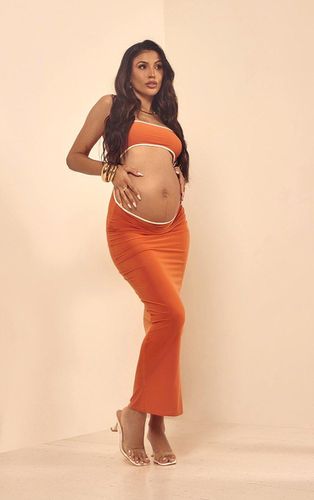 Womens Maternity Slinky Contrast Cut Out Detail Dress - XS - NastyGal UK (+IE) - Modalova