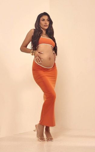 Womens Maternity Slinky Contrast Cut Out Detail Dress - L - NastyGal UK (+IE) - Modalova