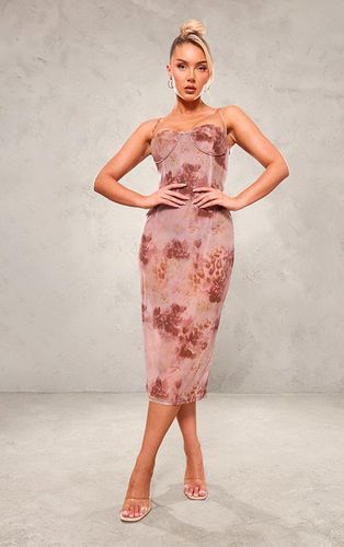 Womens Light Printed Chiffon Cupped Cami Midi Dress - 8 - NastyGal UK (+IE) - Modalova