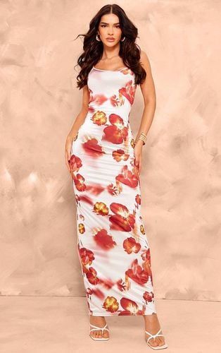 Womens Floral Printed Slinky Maxi Dress - 4 - NastyGal UK (+IE) - Modalova