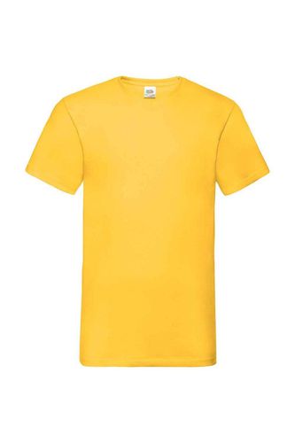 Value V Neck T-Shirt - Yellow - S - Fruit of the Loom - Modalova