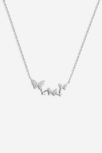 Womens Sterling Silver Butterfly Family Necklace - - 18 inches - NastyGal UK (+IE) - Modalova