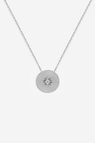 Womens Silver North Star Coin Necklace - - 18 inches - MUCHV - Modalova