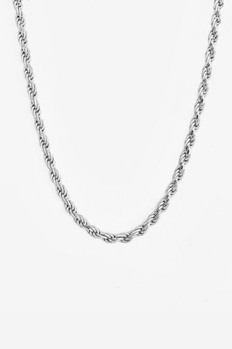 Womens Silver Twisted Rope Chain Necklace - - 18 inches - MUCHV - Modalova
