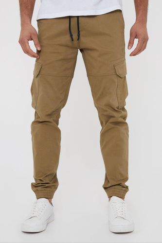 Belfast' Cotton Jogger Style Cargo Trousers With Stretch - - L - Threadbare - Modalova