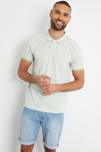 Birdsall' Two Tone Cotton Pique Polo Shirt - - XL - Threadbare - Modalova