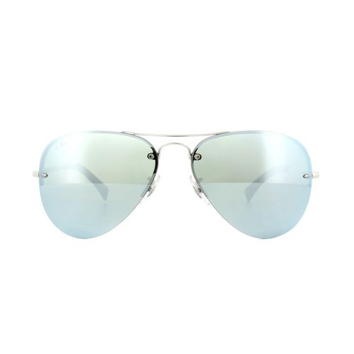 Aviator Silver Silver Mirror Sunglasses - - One Size - Ray-Ban - Modalova