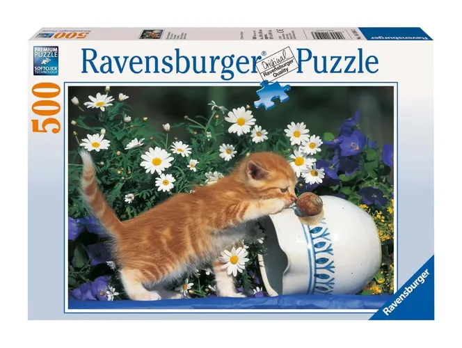 Puzzle 500 Teile Kleiner Naseweis bunt Katze - RAVENSBURGER - Modalova